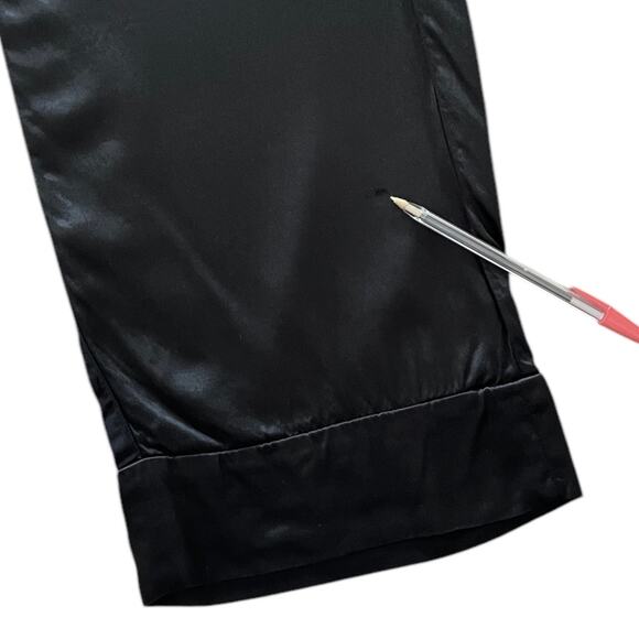 Nation Ltd Fairfax Straight Leg Trouser Pant Silky Relaxed Pull-On Black XS - Picture 8 of 10